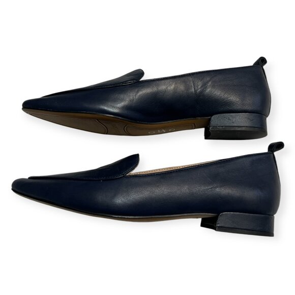 Franco Sarto Black Leather Loafers - Picture 2 of 7